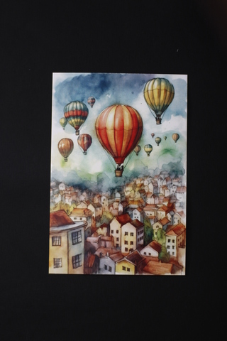 Воздушные шары над городом