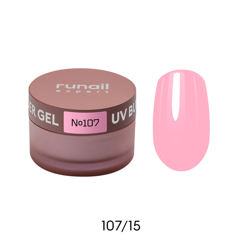 Гель моделирующий UV BUILDER GEL Runail Expert №107, 15г банка