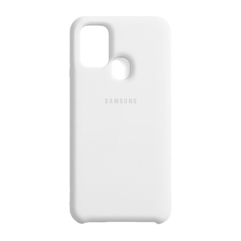 Силиконовый чехол Silicone Cover для Samsung Galaxy M31 (Белый)