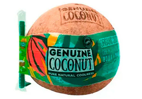 Кокос с трубочкой, шт