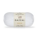 Пряжа Gazzal Giza 2450 белый