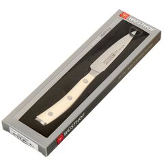 Нож кухонный Wuesthof, Ikon Cream White, для овощей, кован сталь, 9 см, рук пласт, 4086-0/09 WUS