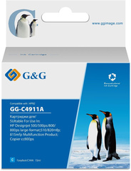 Картридж GG 82 (69 мл) голубой для HP DesignJet 500, 510, 800, 815, 820, 120