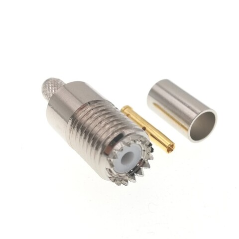Разъём mini UHF(female) обжимной под кабель RG-58