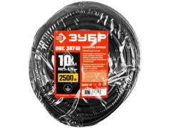 Удлинитель-шнур ?ПВС 307-Ш?, 10 м, 2500 Вт, 1 гнездо, ПВС 3х0,75 мм2, ЗУБР