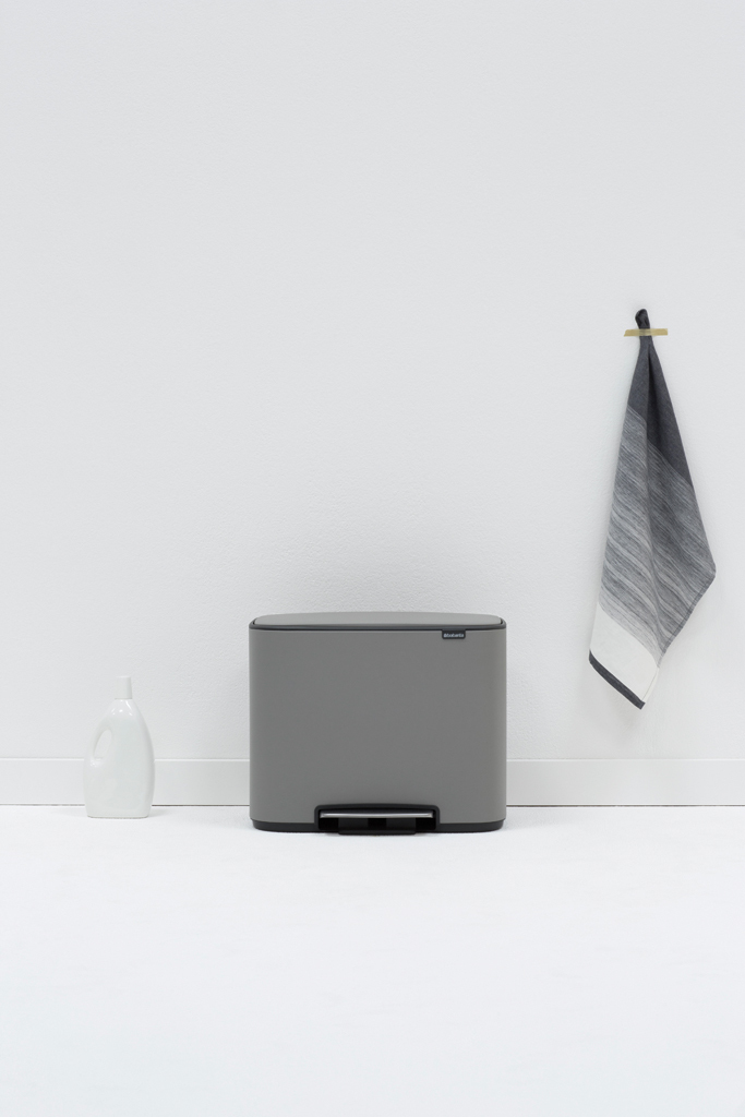 Мусорный бак Bo  (3 x 11 л), Минерально-серый, арт. 121524 - фото 7