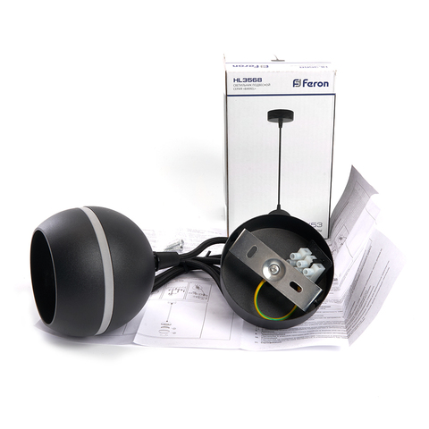 Подвесной светильник Feron HL3568 GX53 15W 230V черный 90*80