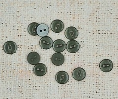 Пуговицы блузочные, d 1,1 см, 2 прокола, хаки