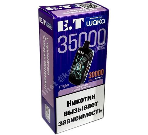 WAKA ET Cyber 35000 затяжек - Сакура Виноград, 2%