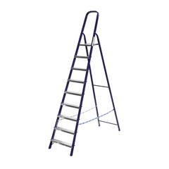 СИБИН 9 ступеней, 187 см, стальная стремянка (38803-09)