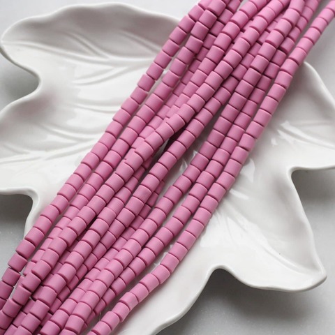 Каучук розово-лиловый, бусины 6 мм, 006-01-01Е