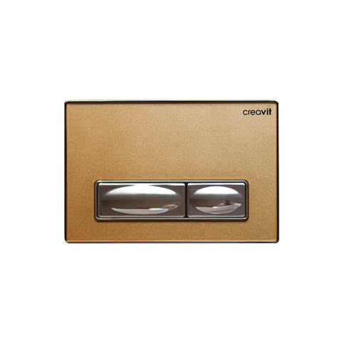 CREAVIT Кнопка для инсталляции золото со стеклян GP4008.00