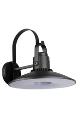 Светодиодный настенный светильник с датчиком освещенности и интегрированной Bluetooth колонкой  коричневый (brown)