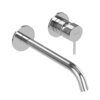 Cezares LEAF-BLI2-20-L-01-W0 LEAF-BLI2-20-L-01-W0 Смеситель для раковины встраиваемый однорычажный, на два отверстия, длина излива 20 см, исполнение Хром