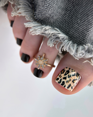 Пленки для педикюра IBDI NAILS 116 SANDY GOLD LEO