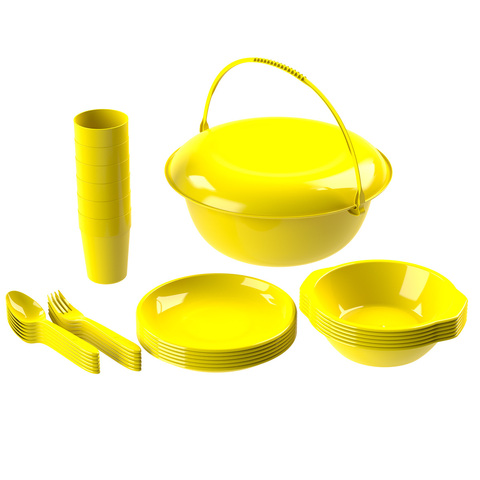 Набор посуды для пикника (6 персон, 32 предмета)