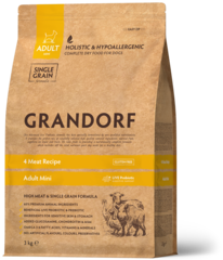 Grandorf Dog Probiotic Mini сухой корм с пробиотиками для собак мелких пород (4 мяса) 3 кг