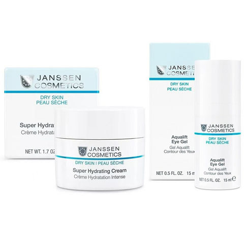 Janssen Наборы: Dry Skin №116 Суперувлажняющий крем легкой текстуры + Ультраувлажняющий лифтинг-гель для контура глаз (Super Hydrating Cream+Aqualift Eye Gel)