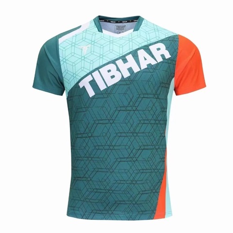 Футболка для настольного тенниса Tibhar Shining (02305B) Orange/Green