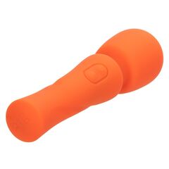 Оранжевый вибромассажер Stella Liquid Silicone Mini Massager - 14,5 см. - 