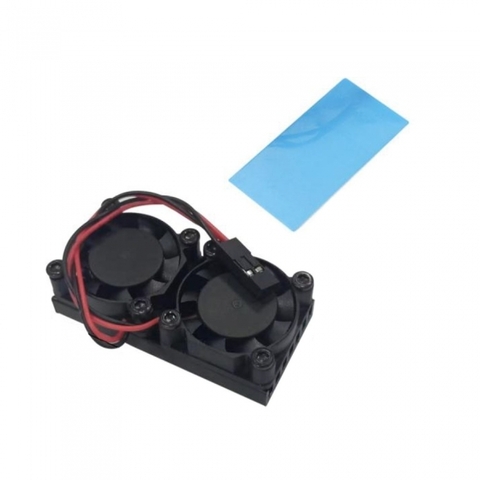 RA535 Два вентилятора с радиатором ACD Double Fans (25*25*7mm) + Radiator (50*25*5mm) for Raspberry Pi 3B+/4B (RASP3409)