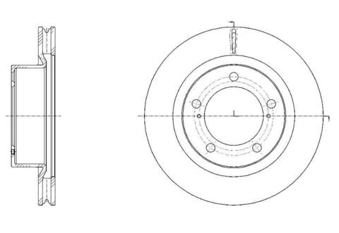 Диск тормозной вентилируемый G-brake  GR-21046