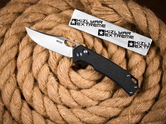 Складной нож SRM 9203-MB Satin сталь 10Cr15CoMoV рукоять Black Micarta