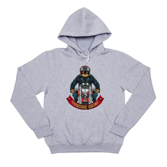 Толстовка "Йорк на мотоцикле"