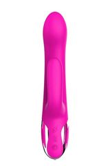 Розовый вибратор-кролик NAGHI NO.43 RECHARGEABLE DUO VIBRATOR - 23 см. - 