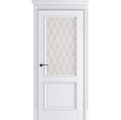 Купить Межкомнатная дверь Classico-13 Shellac White остеклённая