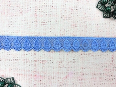 Кружево плетеное, ш. 2-2,2 см, голубой