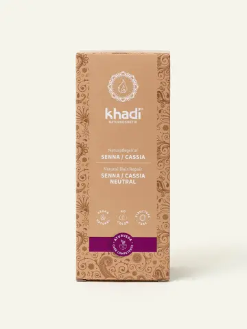 СЕННА/КАССИЯ натуральная краска для волос бесцветная Khadi Naturprodukte, 100 гр