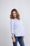 Блузка для беременных 09560 голубой