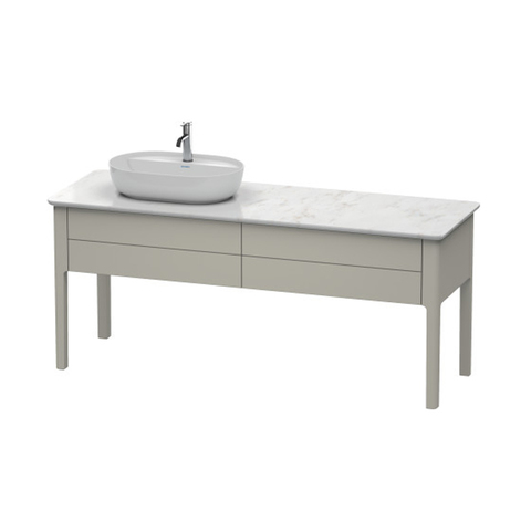Duravit Luv База напольная, 743x1788x570, 2 выдв.ящика, раковина слева, цвет серо-коричневый шелковисто-матовый LU9563L6060