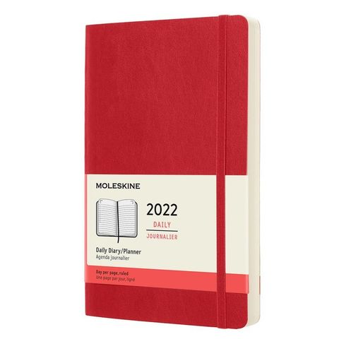 Ежедневник Moleskine (DSF212DC3) Classic Soft Large 130х210мм 400стр. мягкая обложка красный