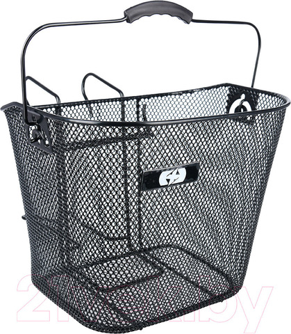 Картинка корзина на велосипед Oxford Black Mesh Basket With Hanger Корзина чёрный  - 1