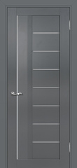 Дверь PSC-17 / Цвет Графит / белый сатинат / Двери PROFILO PORTE