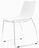 Стул Cafeteria ножки металл, сиденье белый пластик