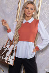 Блуза Жозетта (терракот) Б14738-3М LT Collection
