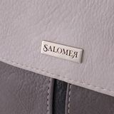 Сумка Саломея 415 мульти итальянский серо-черный