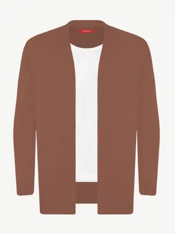 Кардиган с планкой из шелка