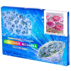 
          Алмазная мозаика Alingar, на подрамнике, с полным заполнением, (глянц), 20х30 см, 20 цветов, "Розовые анемоны"