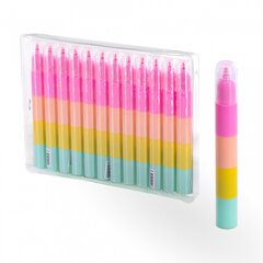 
          Текстовыделитель сегментный, 4 цв., Alingar, "Нежность", цветной корпус, скошенный, 1-4 мм, неоновые цвета, 12 шт/уп, пластиковая упаковка