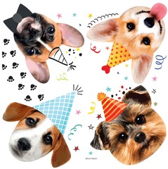 Салфетки, Собачки, 30 см, 20 шт.