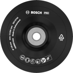 Опорная тарелка с гайкой 125 мм BOSCH 1608601033