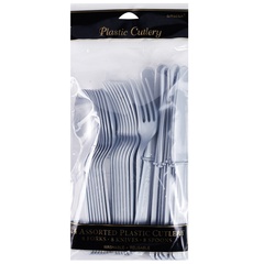 Столовые приборы пласт Silver 24шт