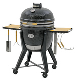 Гриль керамический Monolith Grill TWO.66 (Lechef) черный с боковыми столиками и подставкой