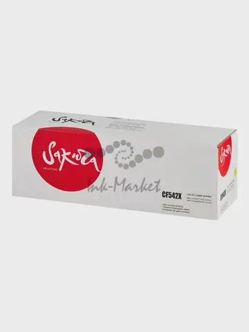 Картридж Sakura CF542X (203X) для HP, желтый, 2500 к.