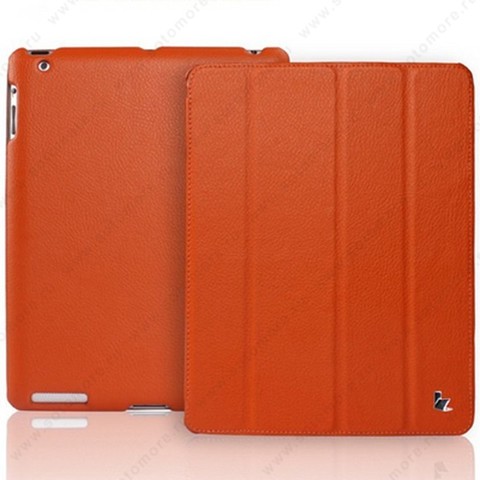 Чехол-книжка Jisoncase для Apple iPad 4/ 3/ 2 JS-IPD-07I с логотипом оранжевый SLE