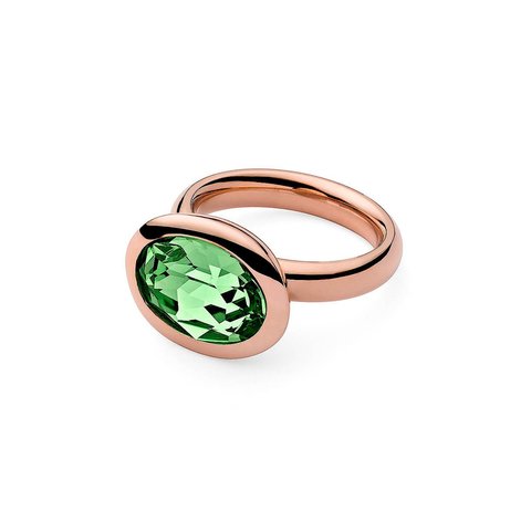 Кольцо Qudo Tivola Erinite 18.5 мм 631506/18.5 G/RG цвет зеленый